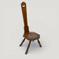 Vintage Spinning Wheel Chair Carved Oak Seat Spinning Stool FREE UK Delivery*. SBR11094/2710E