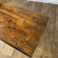 Antique Rustic Oak Side Table – Lift-Up Lid, Unique Construction