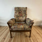 Vintage Ercol Saville Low Back Easy Chair Mid Century Ercol Arm Chair