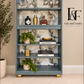 Retro G Plan Cocktail Cabinet | Upcycled Drinks Cabinet | Mid Century Display Cabinet | Glass Bar Cabinet | Green & Gold