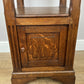 Bedside Table Antique French Style Marble Top Oak Cabinet Nightstand LOT 6236