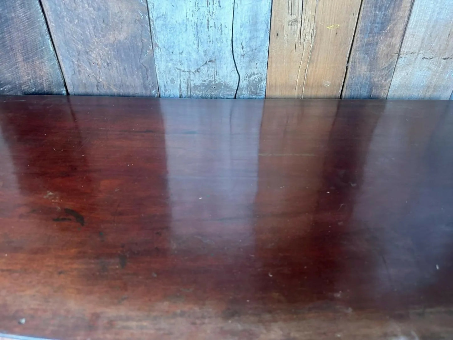 Antique Georgian Bowfront Two over Two Chest of Drawers, c 1820