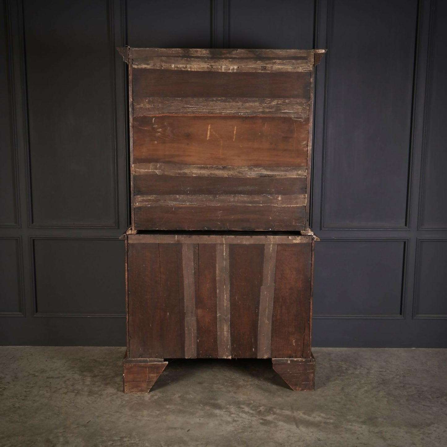Queen Anne Walnut Tallboy Cabinet On Chest