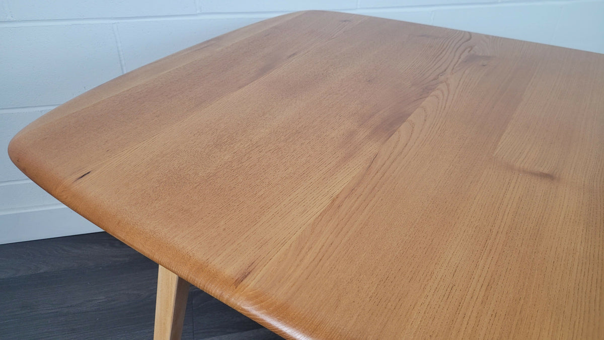 Vintage Ercol Grand Windsor Extending Dining Table – Solid Elm & Beech – 1970s
