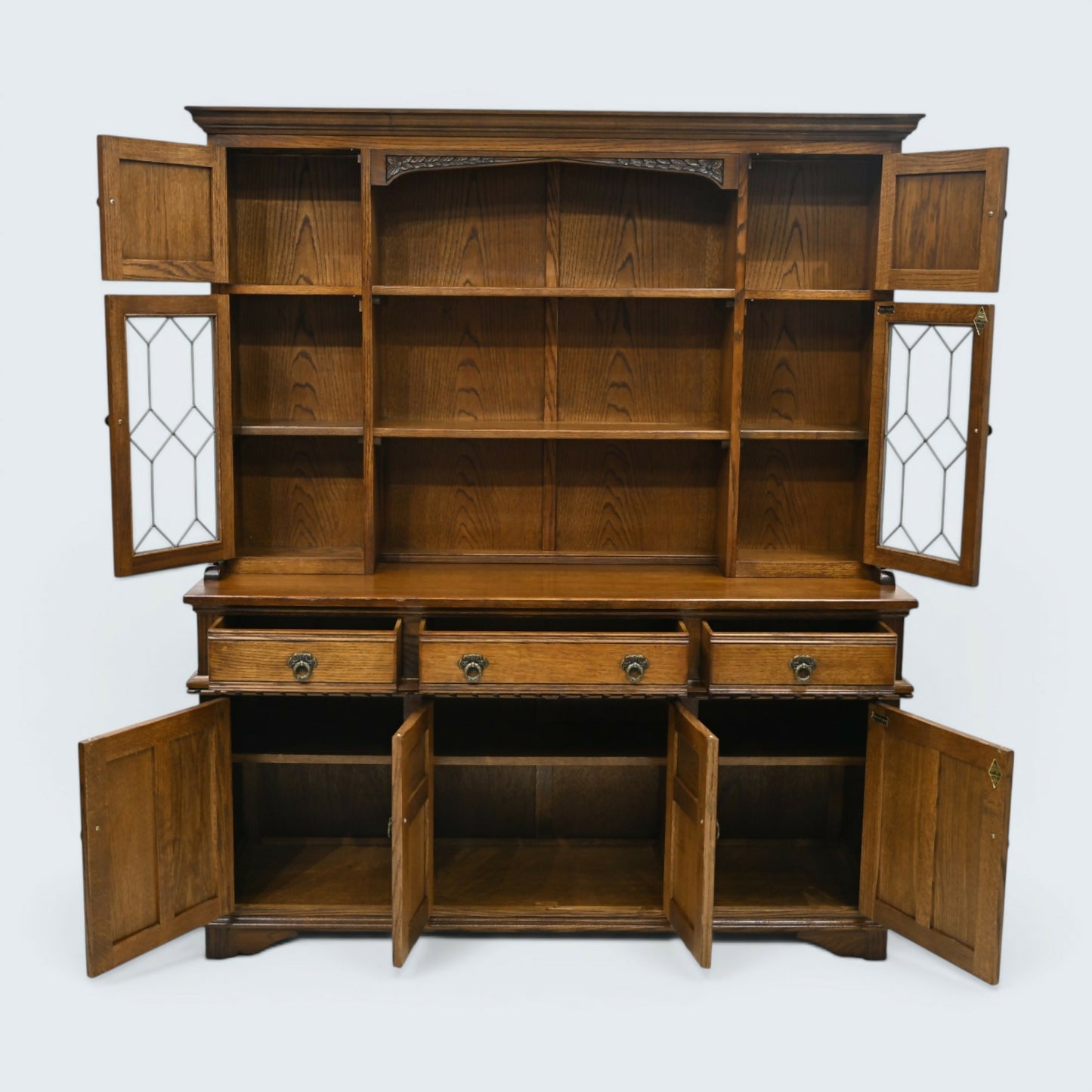 Old Charm Oak Dresser Warwick Light Oak Finish Sideboard FREE UK Delivery*