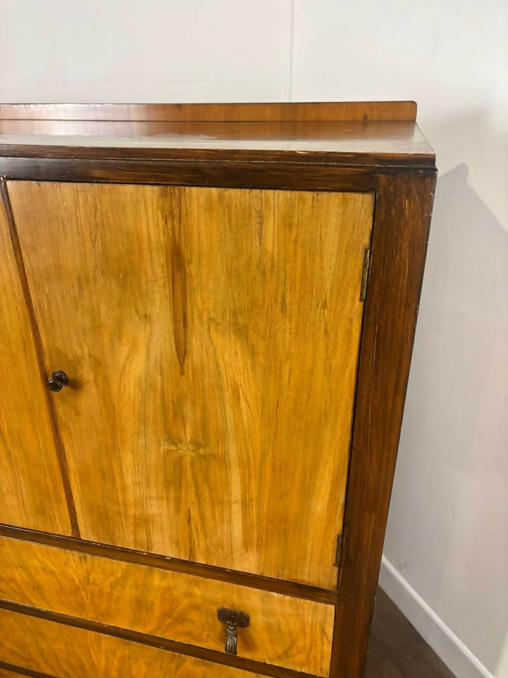 Art Deco Walnut Tallboy