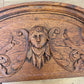 Pediment Antique French Style Oak Carved Decorative Furniture Crest LOT 6540