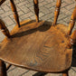 Victorian Vintage Fireside Armchair, Turned Legs.