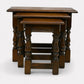 Old Charm Oak Nest of 3 Tables Model 1494 Light Oak Finish Free UK Delivery. SBR10577/1206E
