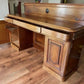 Victorian Mahogany Twin Pedestal Sideboard With Drawers & Cupboards.
