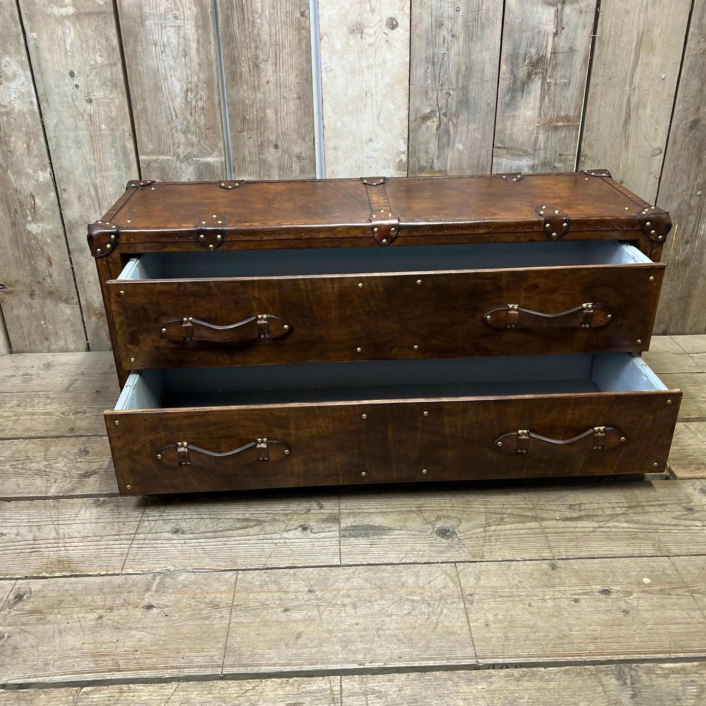 Bespoke hand dyed tailored luxury tv unit