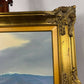 Oil on Canvas Seascape Painting – Signed “Sauli” – Ornate Gilt Frame