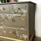 Neutral Blossom flight Stag Chest of Drawers