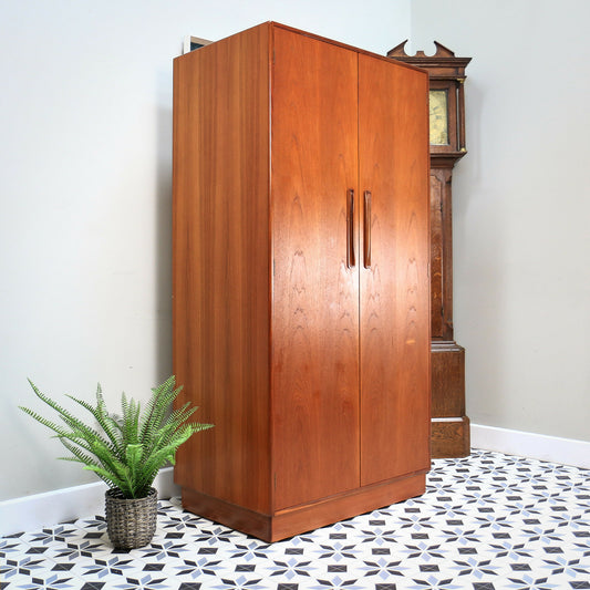 G Plan Fresco Teak Wardrobe with Shelves and Drawers 1979