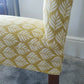 Slipper Chair Mid Century 1950s. Reupholstered In 100% Cotton Canvas. Ex Condition