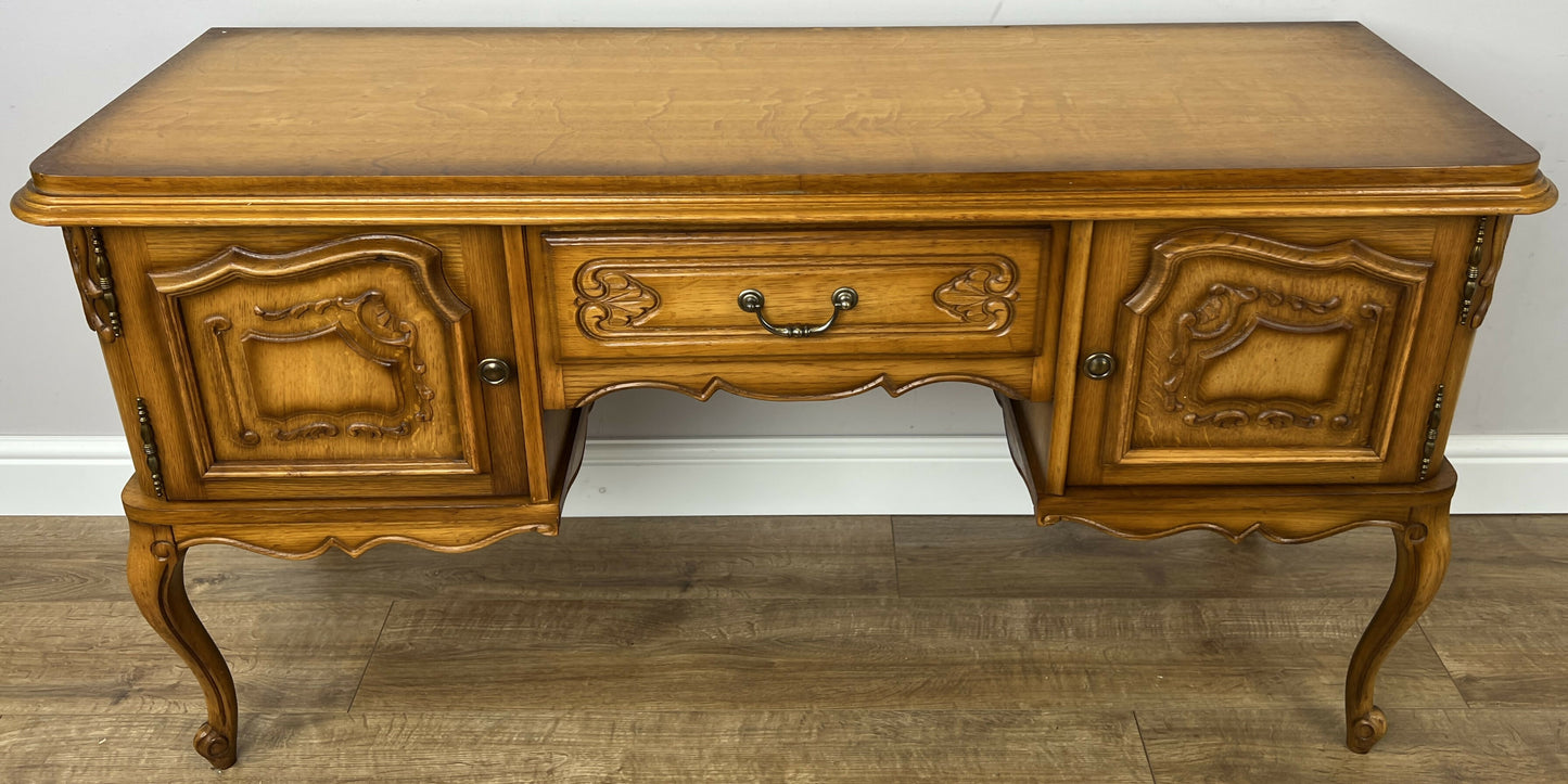 Sideboard Vintage French Louis Style Carved Cupboard TV Stand Cabinet LOT 6271