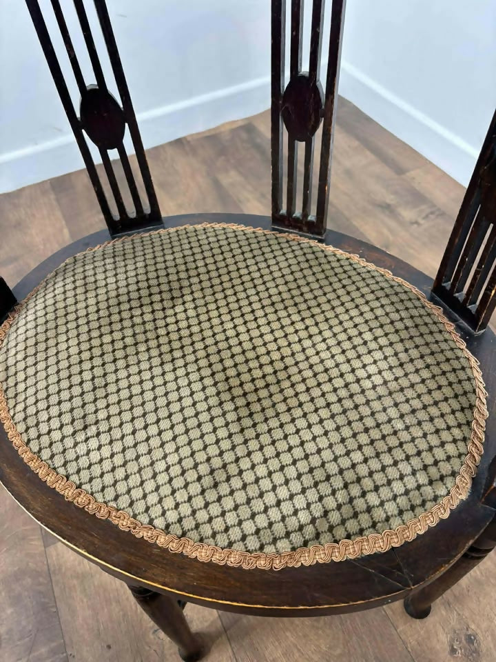 Edwardian Inlaid Tub Side Chair