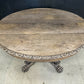 French Carved Oak Hunting Table
