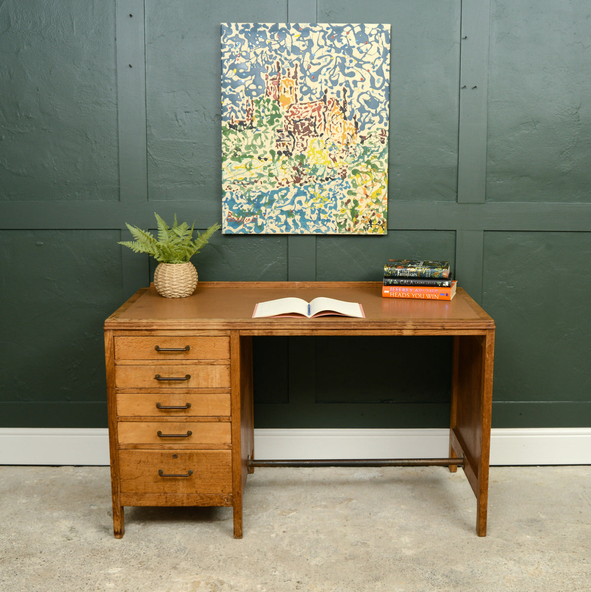 Mid Century Ward Department Military Desk - 1951