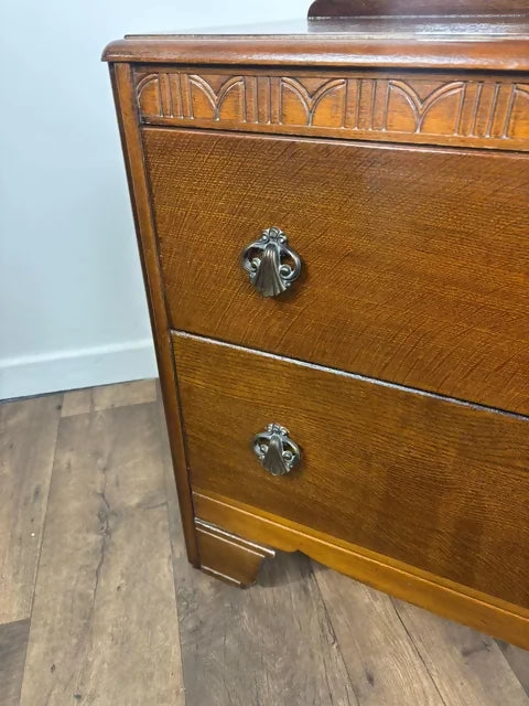 Vintage Lebus Oak Dressing Table