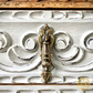 Antique Oak Carved Writing Desk Bureau Ornate