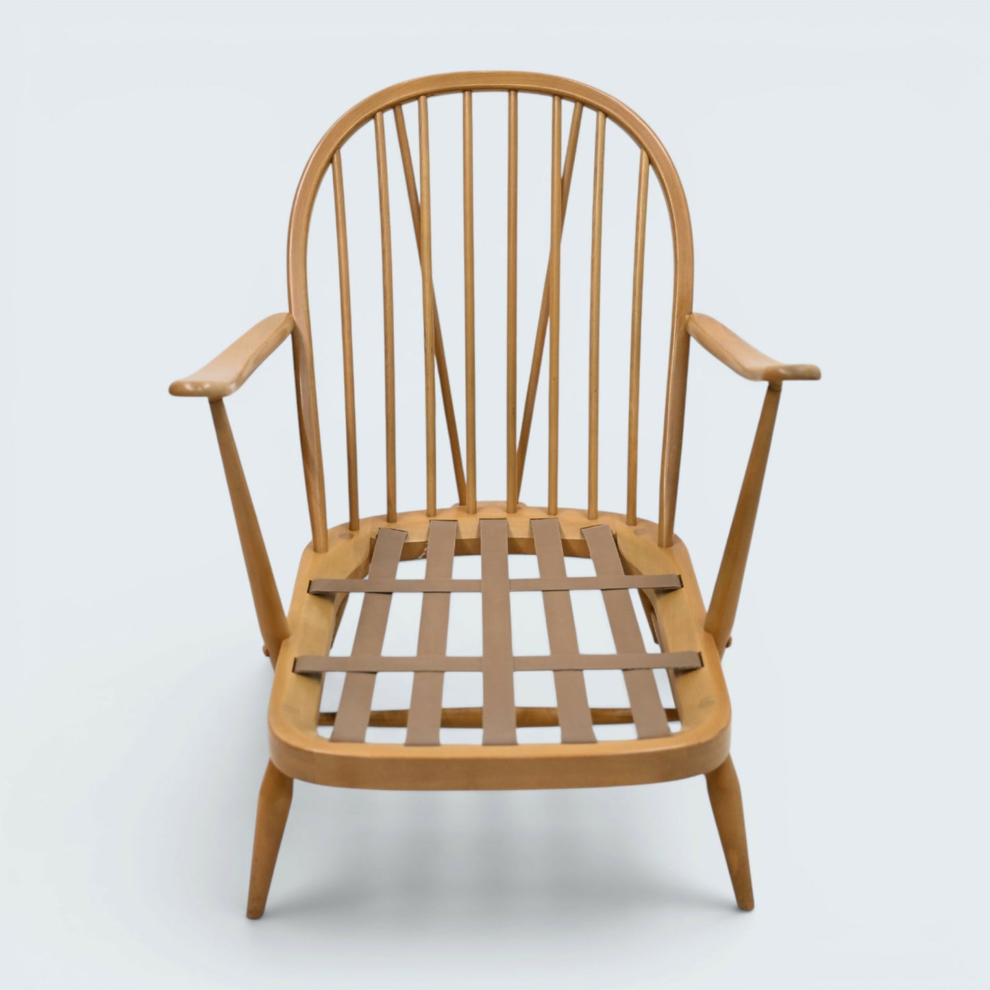 Ercol Windsor Easy Chair Model 203 1970s Blue Label Light Finish FREE Delivery*