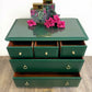 Stag Emerald Green 5 Drawer Vintage Bedroom Chest