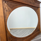 Wall Mirror Antique French Style Oak Carved Floral Decorative Frame LOT 3849