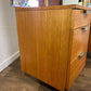 Mid Century Teak Stag Curved Triple Dressing Table