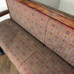 Very Large Vintage Mahogany Upholstered Bench