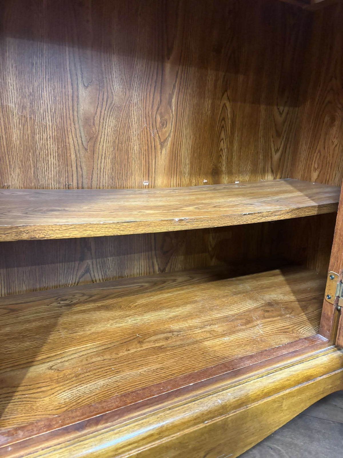 Contemporary Oak Glazed Display Cabinet