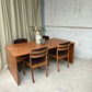 Vintage Mid Century Danish Large Teak Desk Dining Table Retro R992