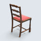 6 Maple & Co Dining Chairs Red Seat Pads Includes 2 Carvers FREE UK Delivery*