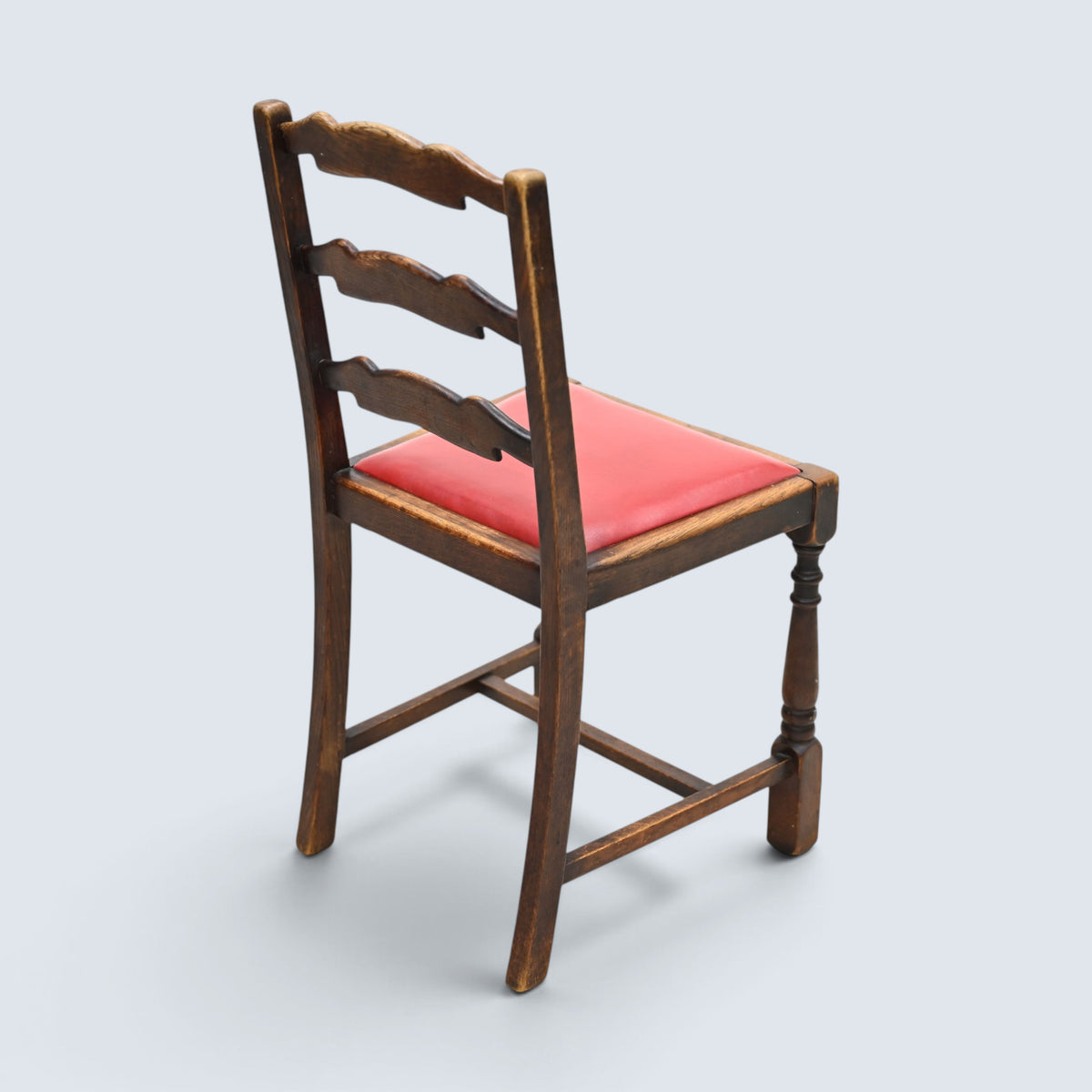 6 Maple & Co Dining Chairs Red Seat Pads Includes 2 Carvers FREE UK Delivery*