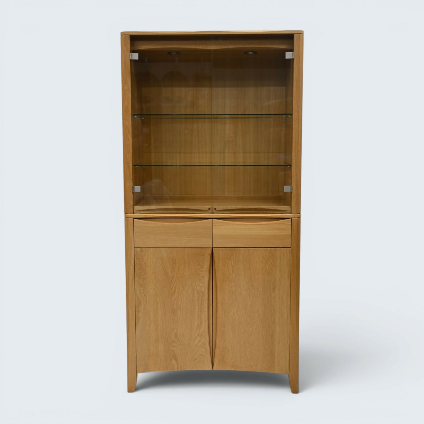 Ercol Oak Artisan Sideboard Display Cabinet Top Light Finish FREE UK Delivery*