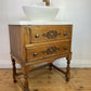 Vintage Vanity Unit Made to Order Vanity Unit Custom Made Bathroom Furniture Antique Vintage Bathroom Washstand Basin Unit