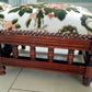 A fine Pair of late Victorian footstools. Repaired, Restored and Reupholsteted in High end French Designer fabric. Oak frames in tact.