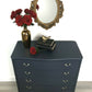 Black Louis chest of drawers in dark grey