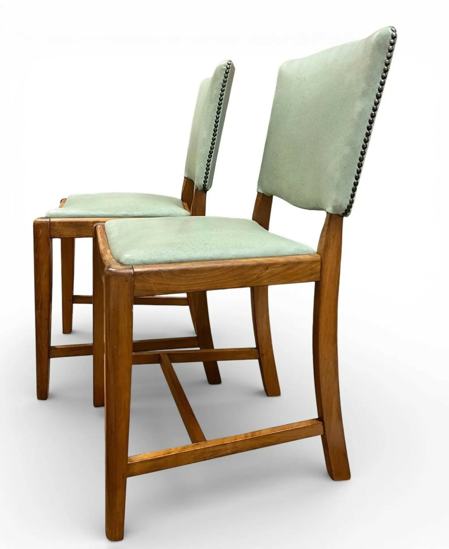 Pair of 1960s BIS Dining Chairs – Mid Century British Industrial Seating – Mint