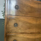 Harris Lebus, Vintage Mid Century Chest of Drawers / Tallboy – 5 Drawer – Beautiful Figured Wood Veneer – 1950s Style