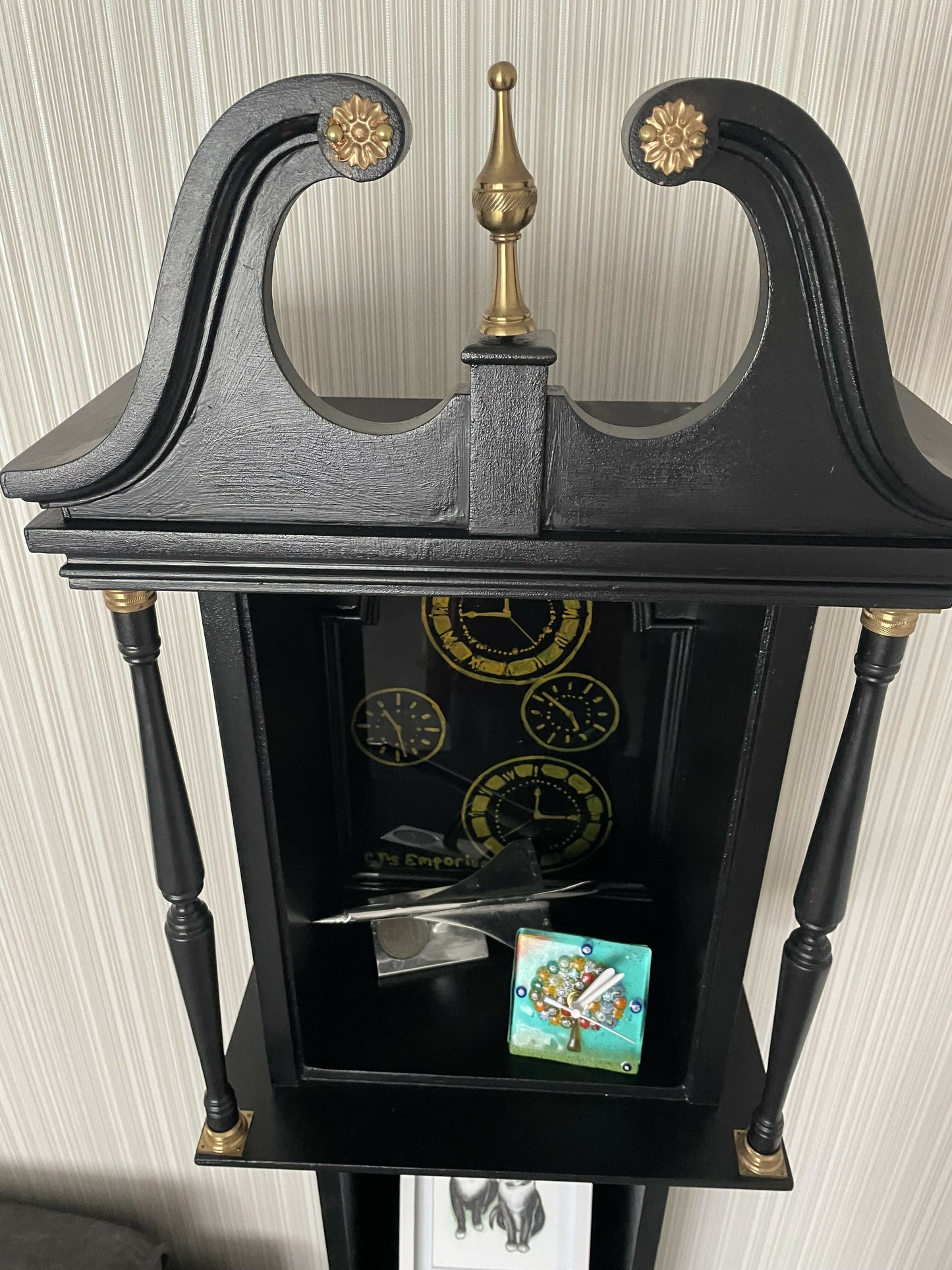 Re-purposed Tall Clock into a Bespoke Decorative Display unit