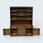 Old Charm Style Wall Unit Cabinet Bookshelf Drawers & Cupboards FREE UK Delivery