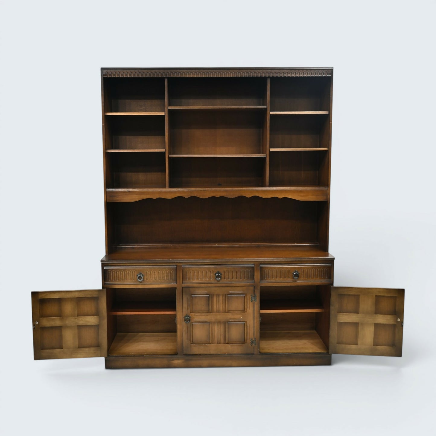 Old Charm Style Wall Unit Cabinet Bookshelf Drawers & Cupboards FREE UK Delivery