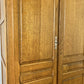 Wardrobe Vintage French Style Oak Triple Door Carved Armoire Cabinet LOT 6526