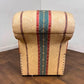 Vintage Striped Day Bed with Ottoman Storage