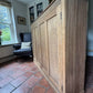 Large Antique Stripped Mahogany School Hall Larder Cupboard Cabinet Sideboard