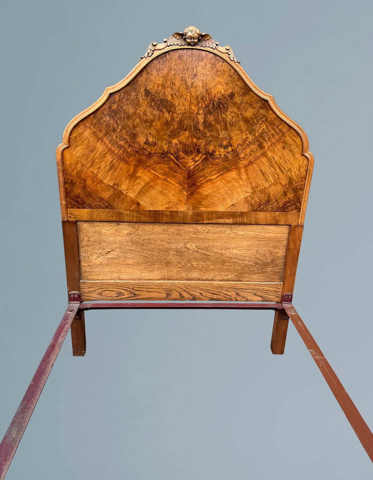 Pair of Antique Burr Walnut Single Beds, Circa 1920