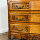 French Style Three Drawer Mahogany Bedroom Chest