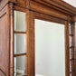 Wardrobe Antique French Style Oak Mirrored Door Carved Armoire LOT 6539