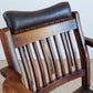 Campaign Chair With Adjustable Upholstered Headrest Circa 1890